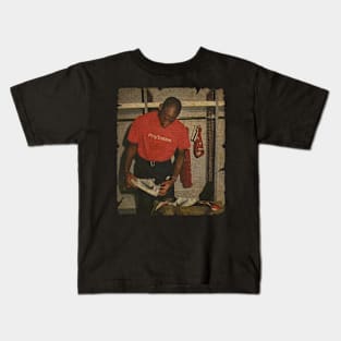 Michael Jordan in Locker Room Kids T-Shirt